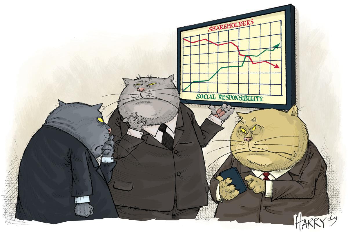 Harry's impression: U.S. bosses abandon shareholder first principle Harry's impression: U.S. bosses abandon shareholder first principle